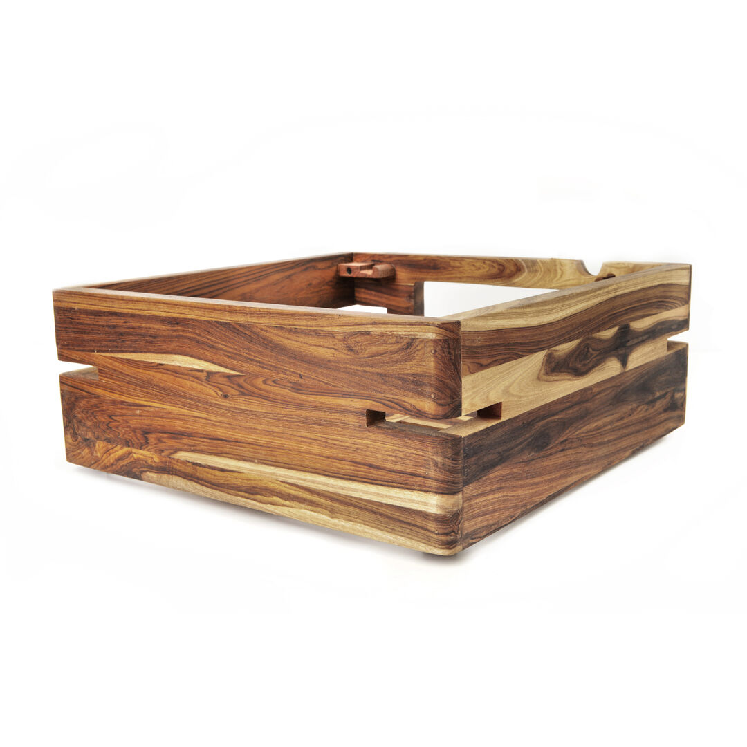 Fusion Teak Riser 35.6x12.7cm Buffet Display Wooden Serving Stand Pack of 1