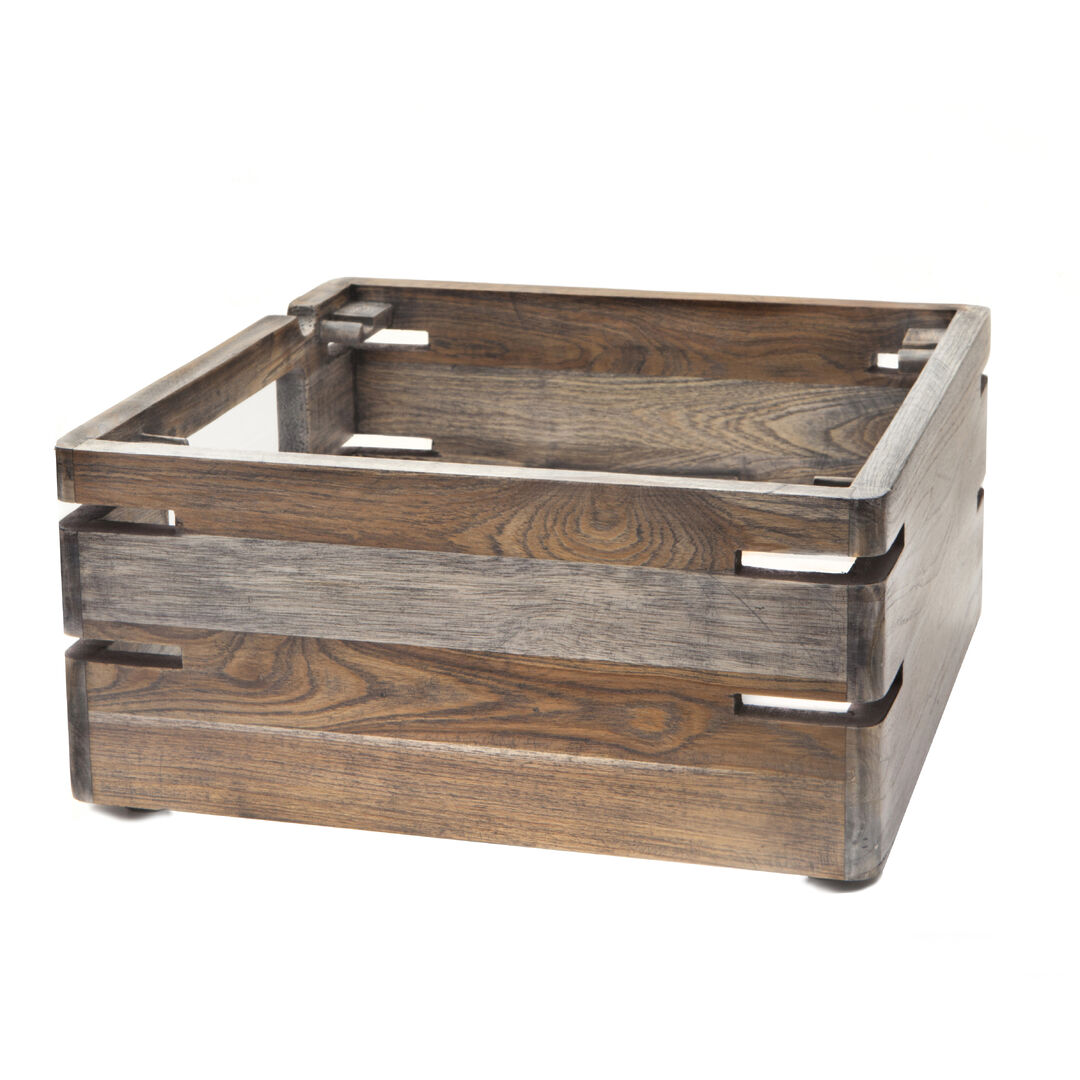 Fusion Ash Grey Riser 35.6x17.8cm Buffet Display Wooden Serving Stand Pack of 1