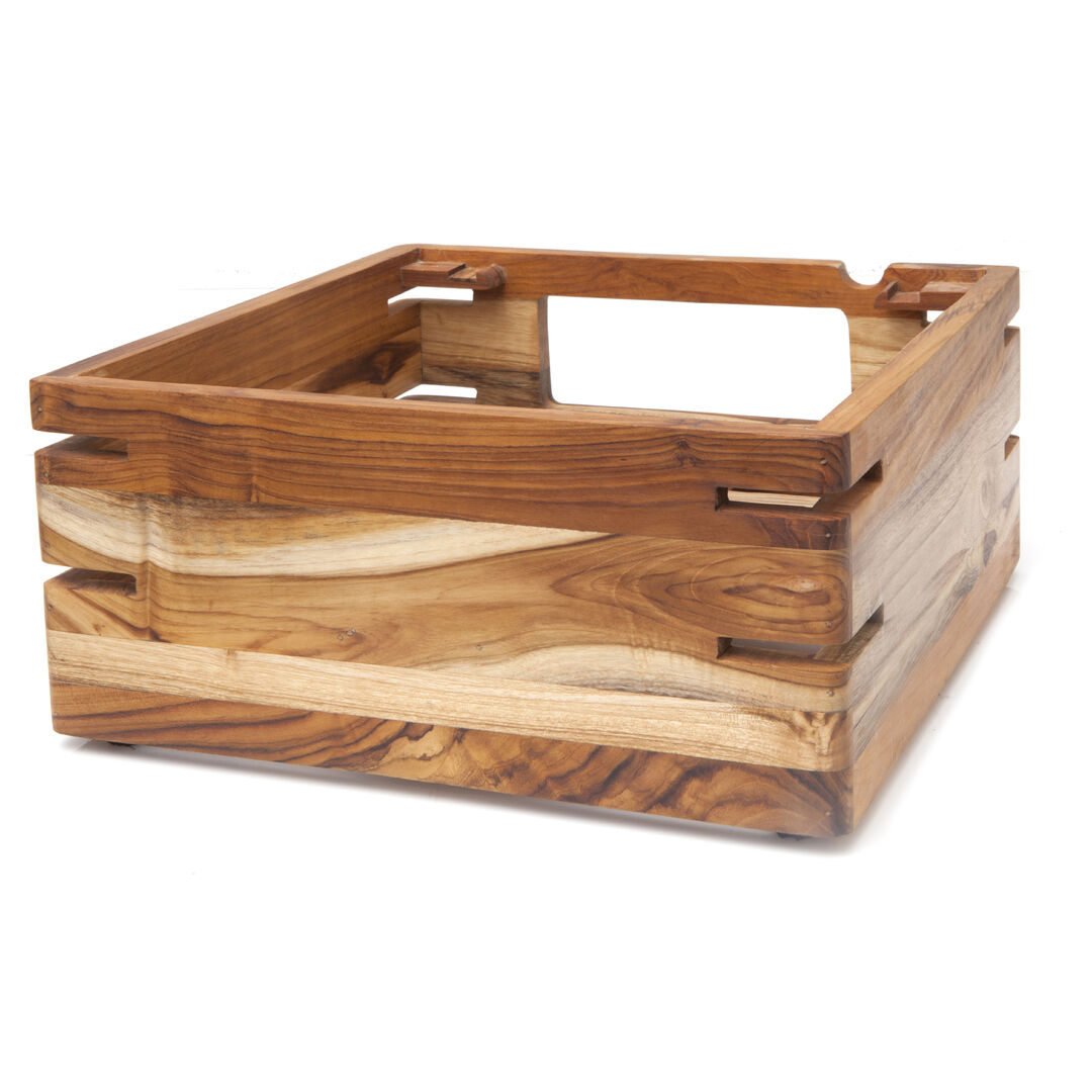 Fusion Teak Riser 35.6x17.8cm Buffet Display Wooden Serving Stand Pack of 1