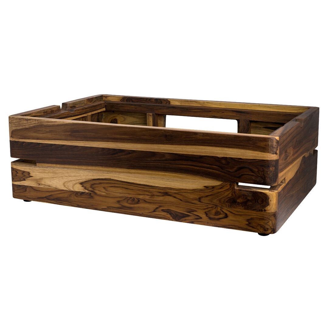 Fusion Teak Riser GN1/1 58.4x38.1x18.4cm Buffet Display Wooden Block Pack of 1