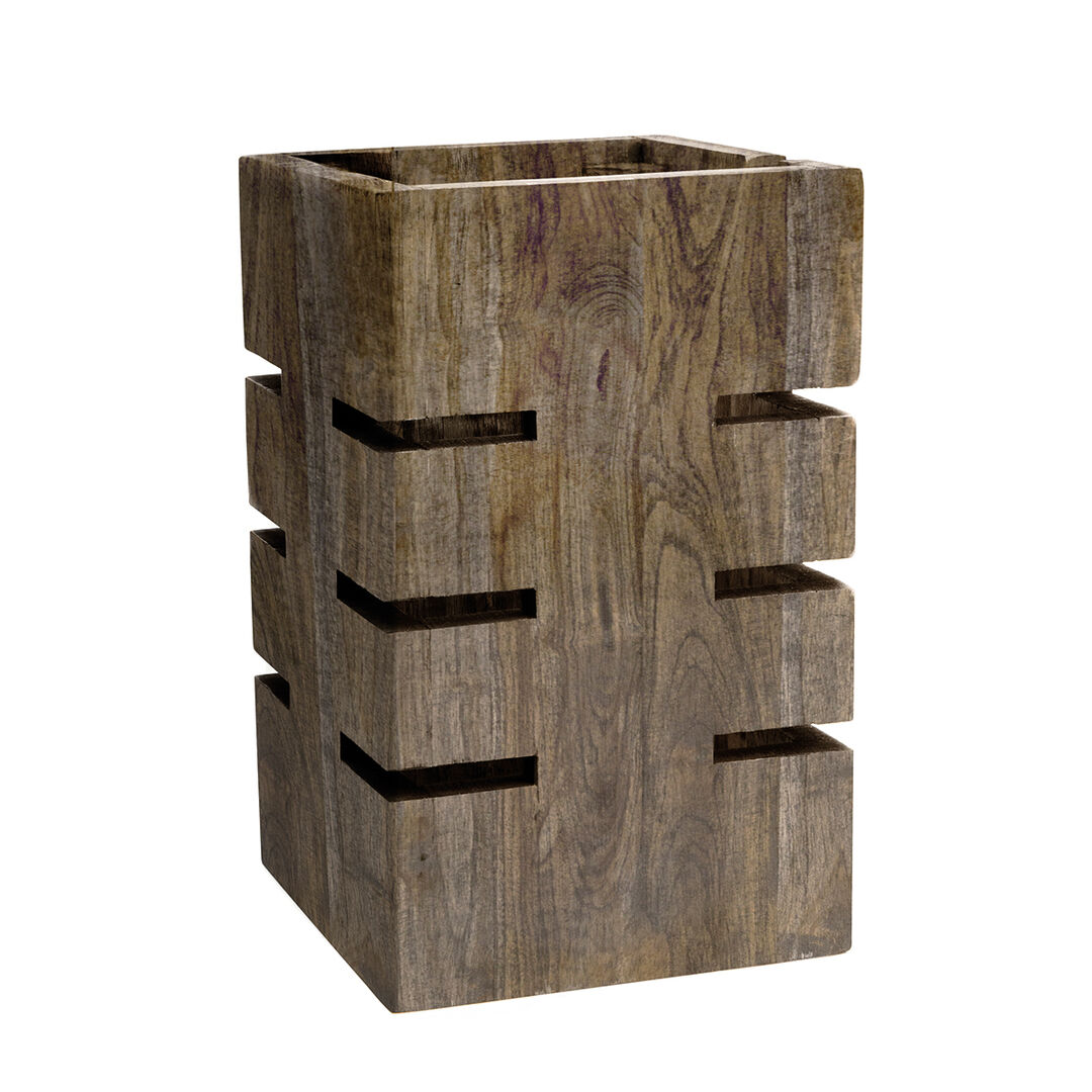 Fusion Ash Grey Riser 15.2x30.5cm Buffet Display Wooden Serving Stand Pack of 1