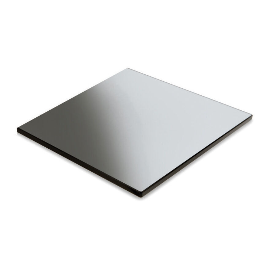 Fusion Black Glass Square Tile 35.6cm Buffet Display Riser Base Plate Pack Of 2