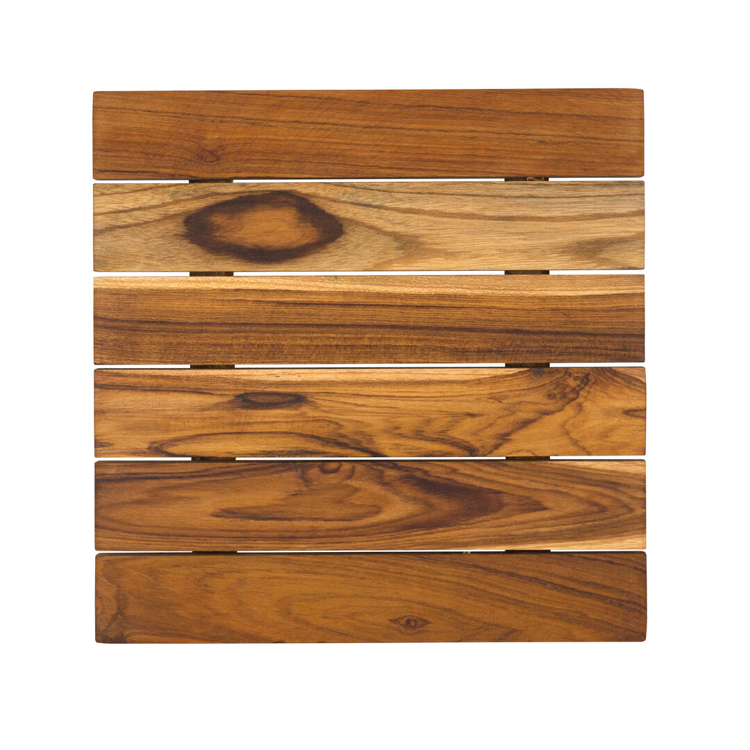 Fusion Teak Square Tile 27.9cm 11"" Buffet Display Riser Serving Plate Pack Of 1