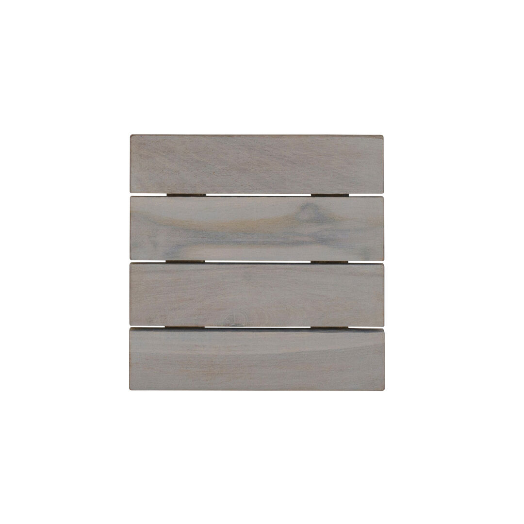 Fusion Grey Wash Square Tile 15.2cm 6"" Buffet Display Riser Plate Pack Of 1