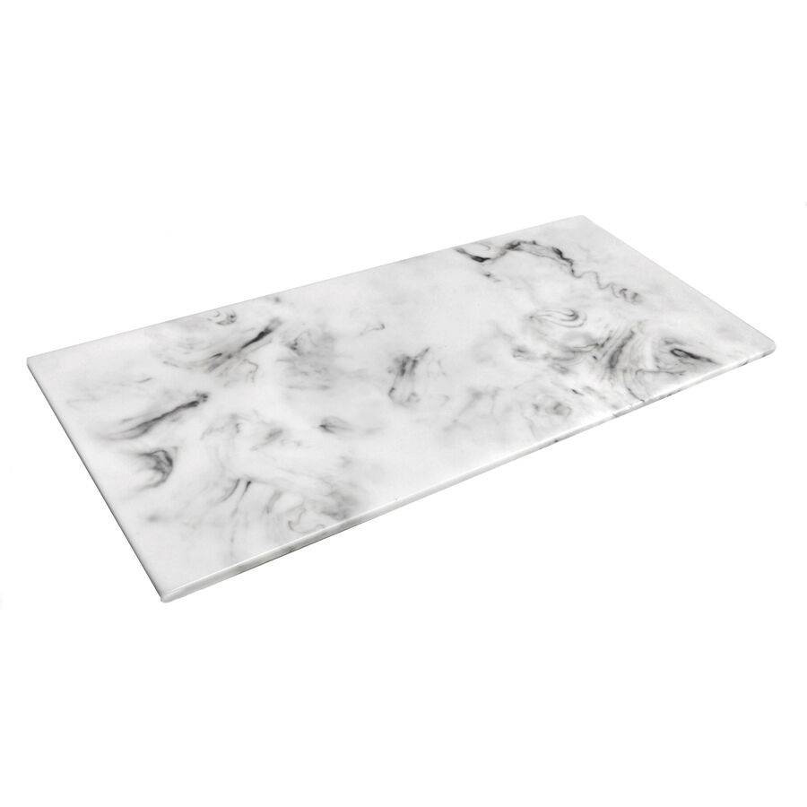 Fusion Carrera Marble Resin Rectangle Tile 60.9x27.9cm 24x11"" Plate Pack Of 1