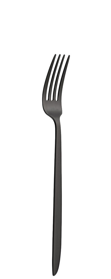 Orca Matt Black Dessert Fork Stainless Steel Cutlery Fork Tableware Pack of 12