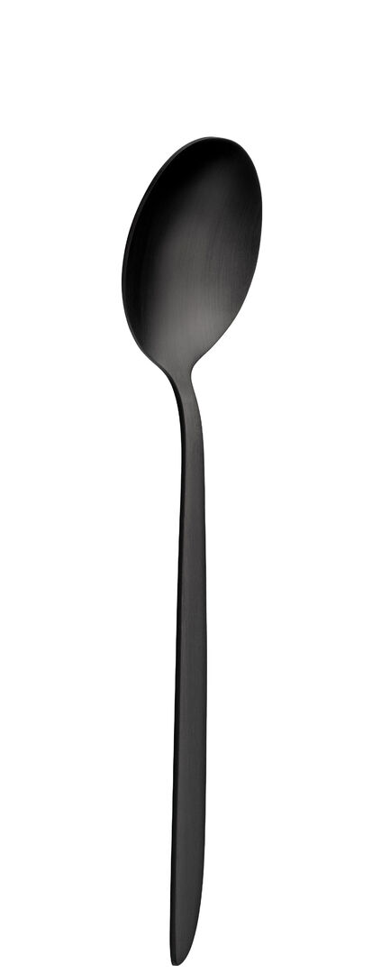 Orca Matt Black Dessert Spoon Stainless steel cutlery Tableware Pack of 12