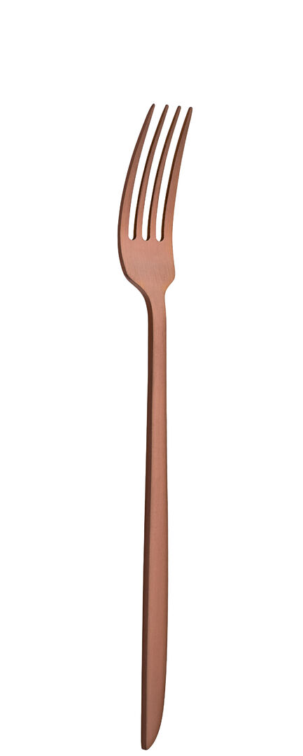Orca Matt Copper Table Fork Stainless Steel Table Fork Tableware Pack of 12