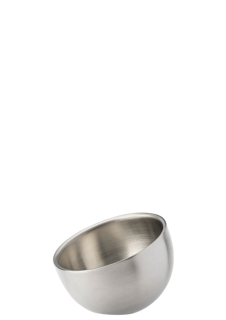 Double Wall Angular Bowl 3.5"" (9cm) Stainless Steel Bowl Tableware Pack of 6