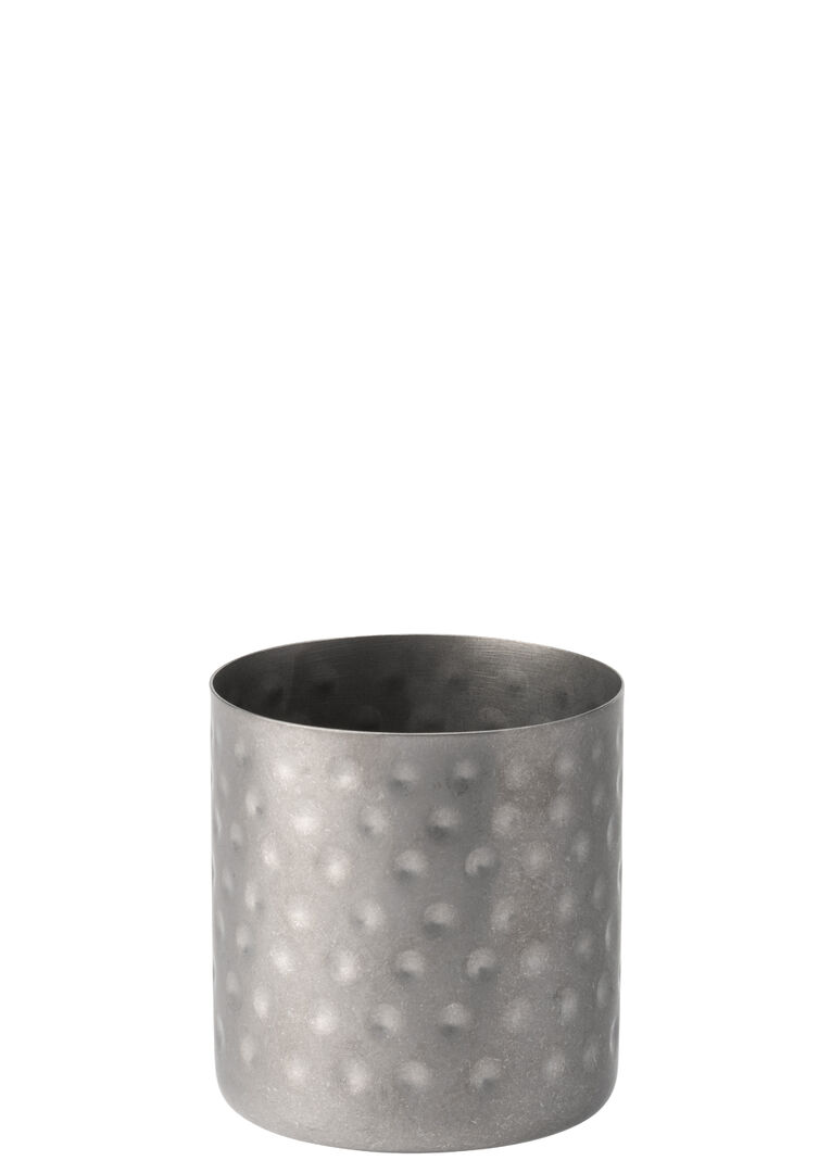 Vintage Steel Hammered Chip Cup 3.5 "" Stainless Steel Tableware Pack of 12