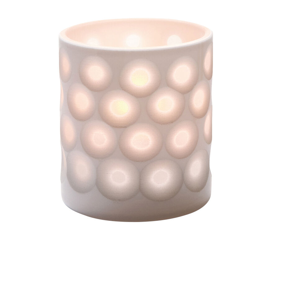 Boutique Dots Porcelain Votive 7.3 x 8cm Porcelain Table Lighting Set Pack of 48
