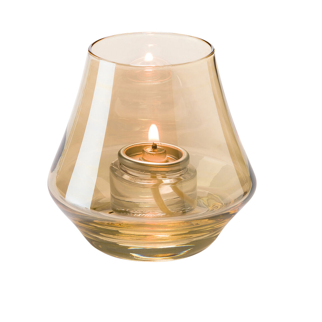 Chime Gold Lustre Glass Votive 7 x 8.9cm  Glassware Table Lighting Pack of 12