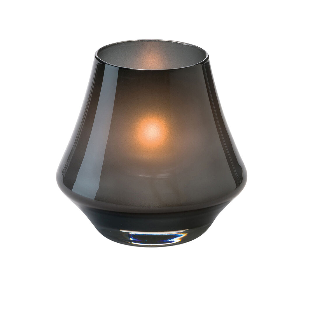 Chime Satin Midnight Glass Votive 7 x 8.9cm Glassware Table Lighting Pack of 12
