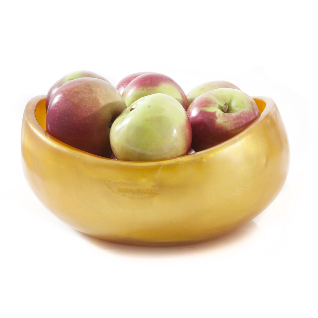 Scoop Tangerine Pearl Bowl 2.8L 3QT 24.1x12.7cm Buffet Serving Dish Pack Of 2