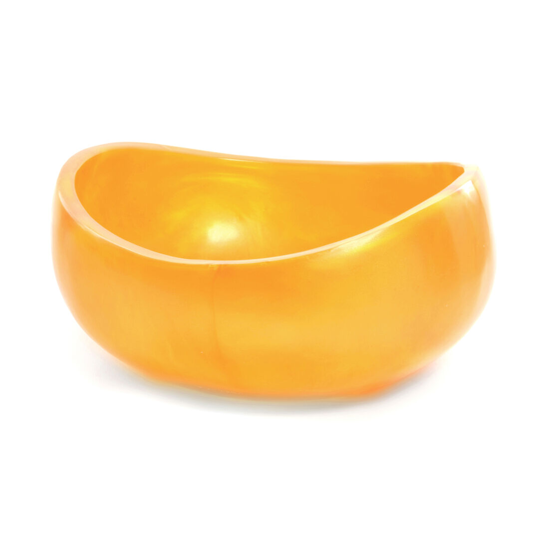 Scoop Tangerine Pearl Bowl 9L 2Gal 34.3x15.2cm Buffet Serving Dish Pack Of 1