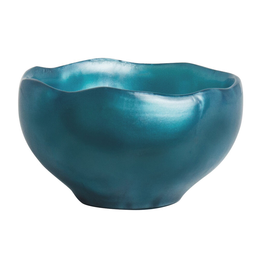 Wave Marine Blue Pearl Condiment Bowl 22.7cl 8oz 12.1x7cm Serving Pack Of 6