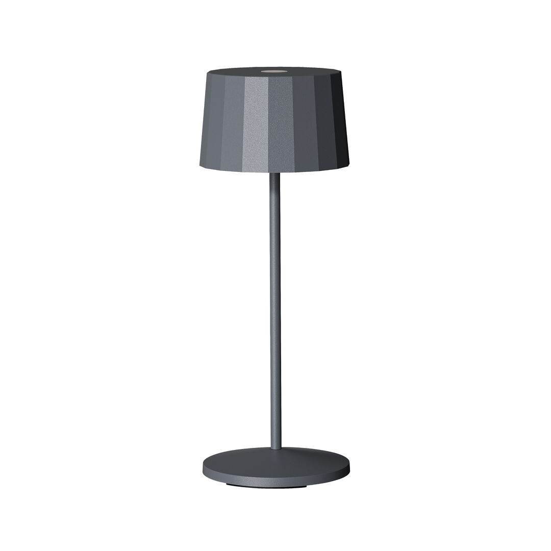 Octa Dark Grey LED Rechargeable Restaurant Table Light 11 x 28.5cm Pack of 6