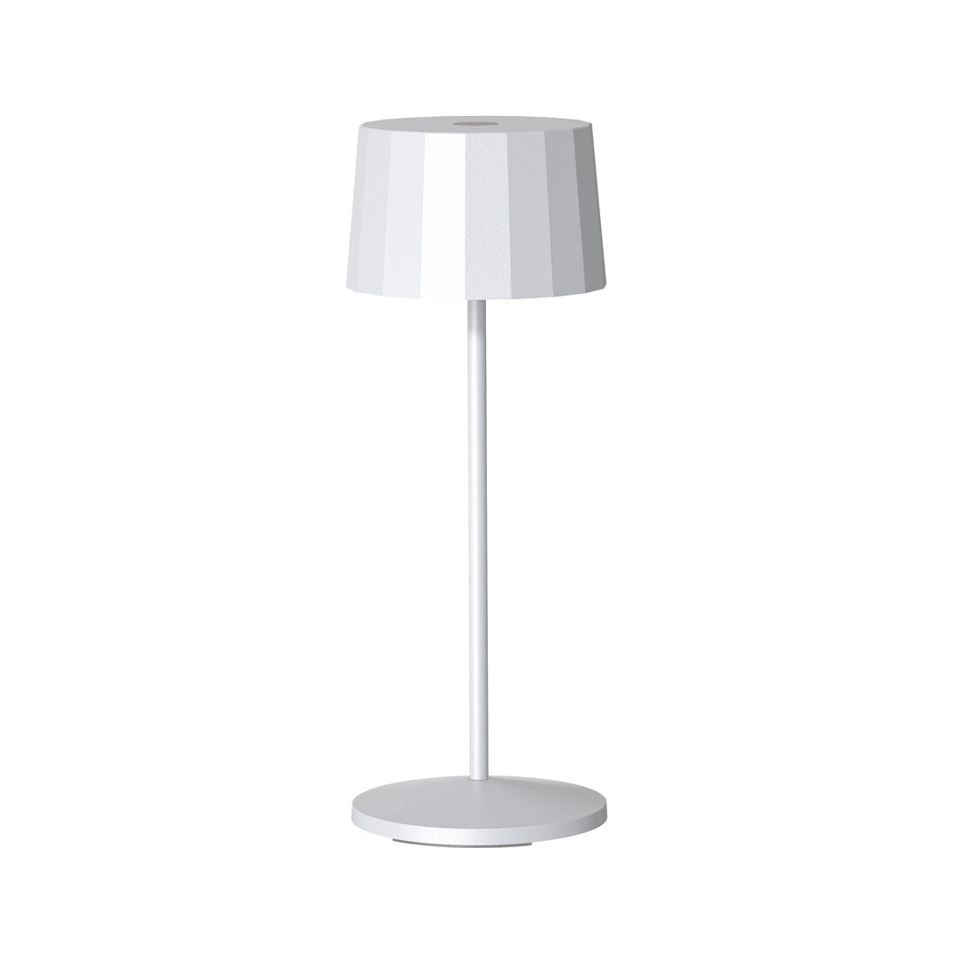 Octa White LED Rechargeable Electric Hotel Table Light 11 x 28.5cm Pack of 6