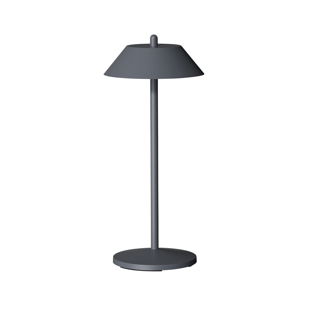 Pirlo Dark Grey LED Rechargeable Hotel Table Light 6 Pack 13 x 28cm Pack of 6