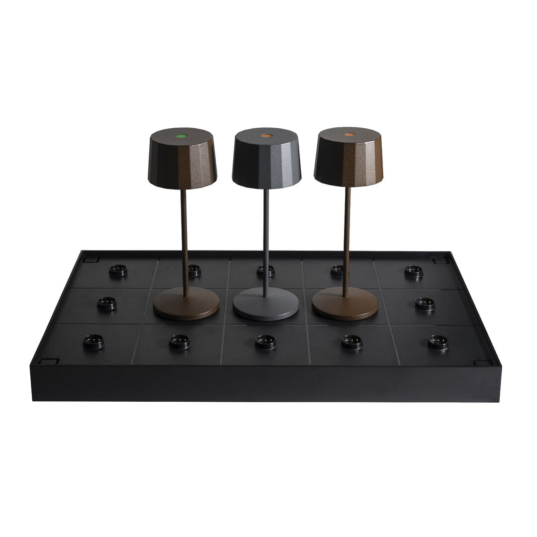 Lampa Magnetic Charging Tray To charge Table Lights Holds 15 UK PLUG Pack of 1