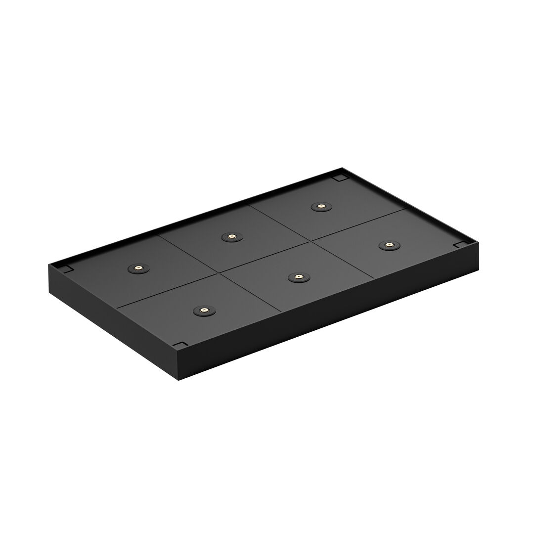 Lampa Magnetic Charging Black Tray for Table Lights Holds 6 EU PLUG Pack of 1