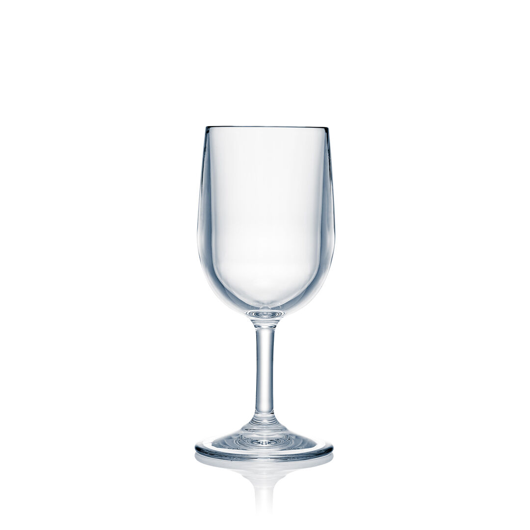 Polycarbonate Classic Wine Glass 24.5cl 17.46cm Durable Barware Pack of 12