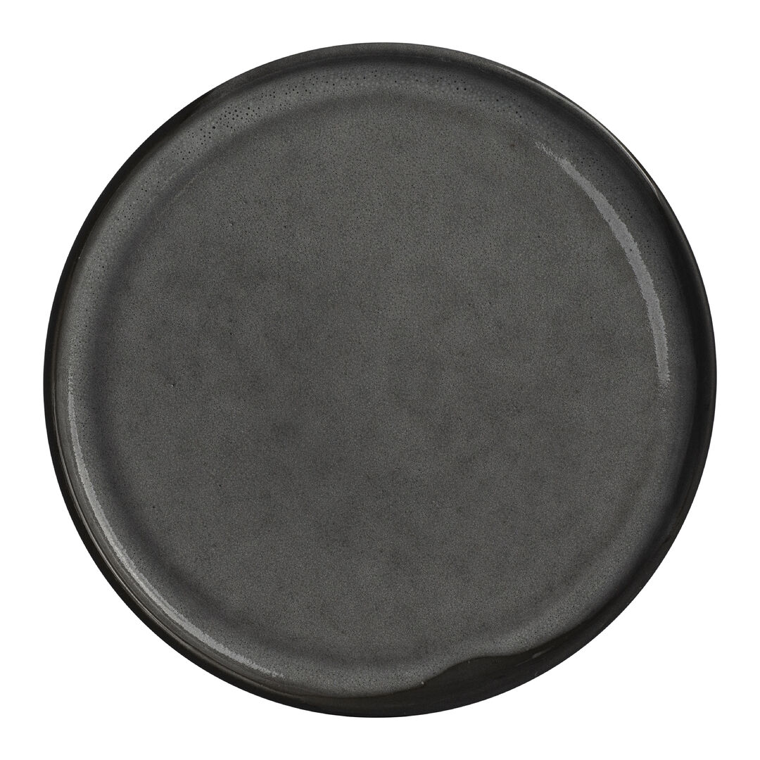 Gembrook Gray Plate 23cm Ceramic Serving Plate Set Bar Tableware Pack Of 24