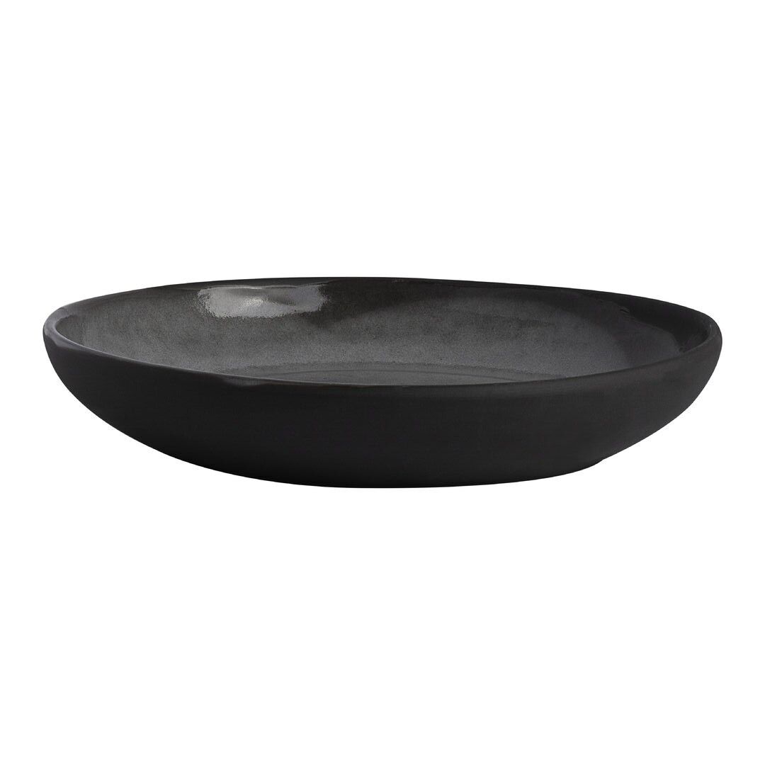 Gembrook Gray Bowl 22.25cm 114cl Ceramic Bowl Set Home Bar Tableware Pack Of 24