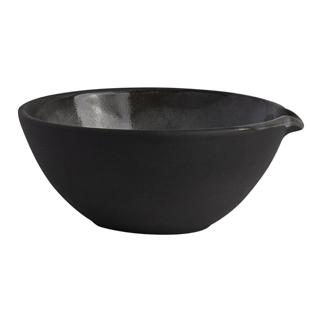 Gembrook Gray Bowl With Spout 12.7cm 35.5cl Ceramic Bowl Tableware Pack of 36