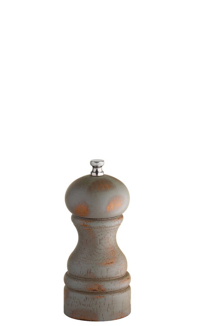 Distressed Wood Salt/Pepper Grinder 5"" (13cm) Grinding Fresh Spices Pack of 6
