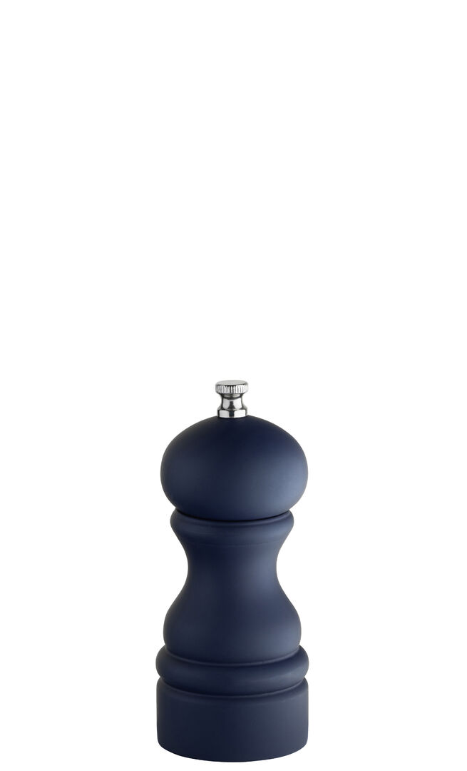 Navy Wood Salt/Pepper Grinder 5"" (13cm) Grinding Fresh Spices Set Pack of 6