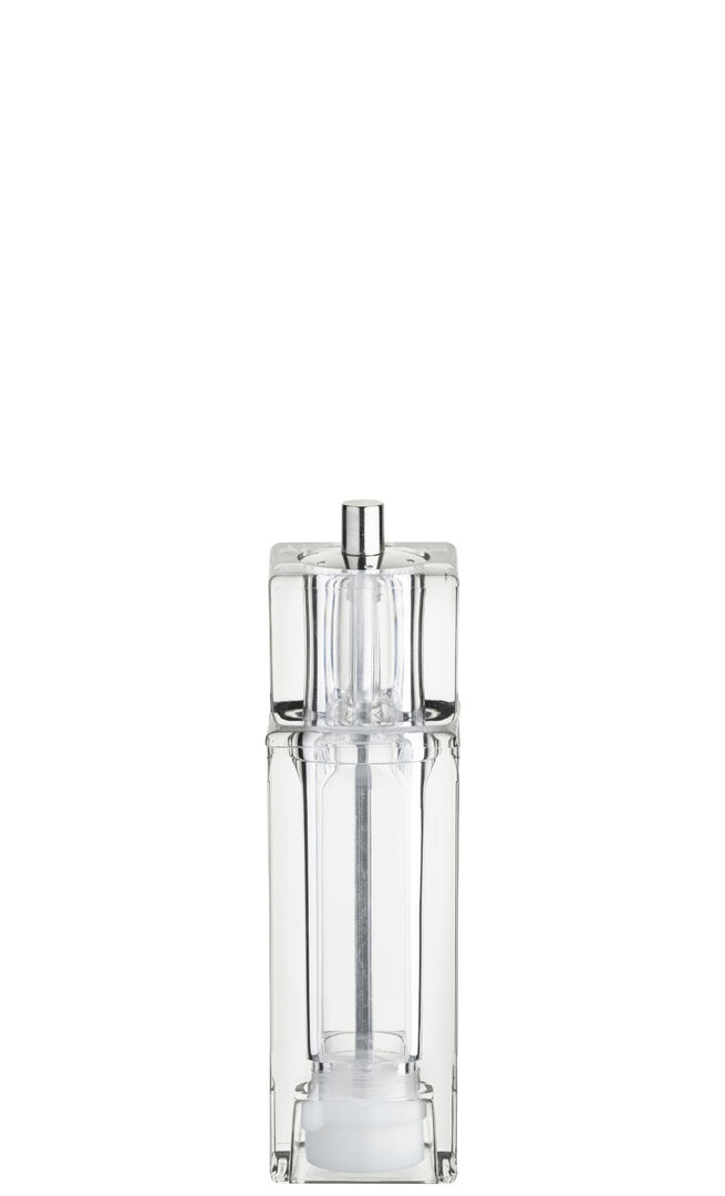 Acrylic Square Salt/Pepper Grinder 6.5"" (16.5cm) Grinding Fresh Spice Pack of 6